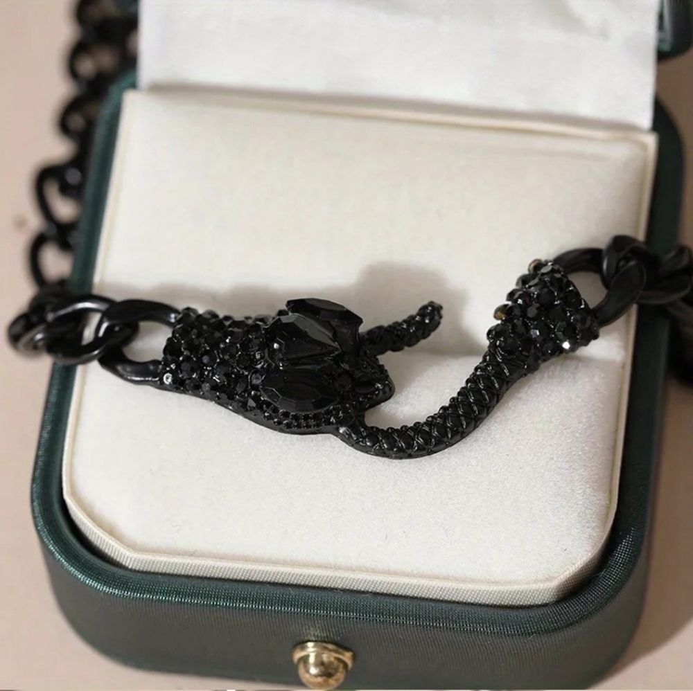 Gothic Animal Snake Chain Necklace unisex - Picture 2 of 2
